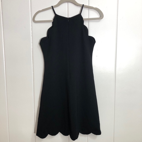 Design Lab Black Scallop Halter Dress - Picture 2 of 7